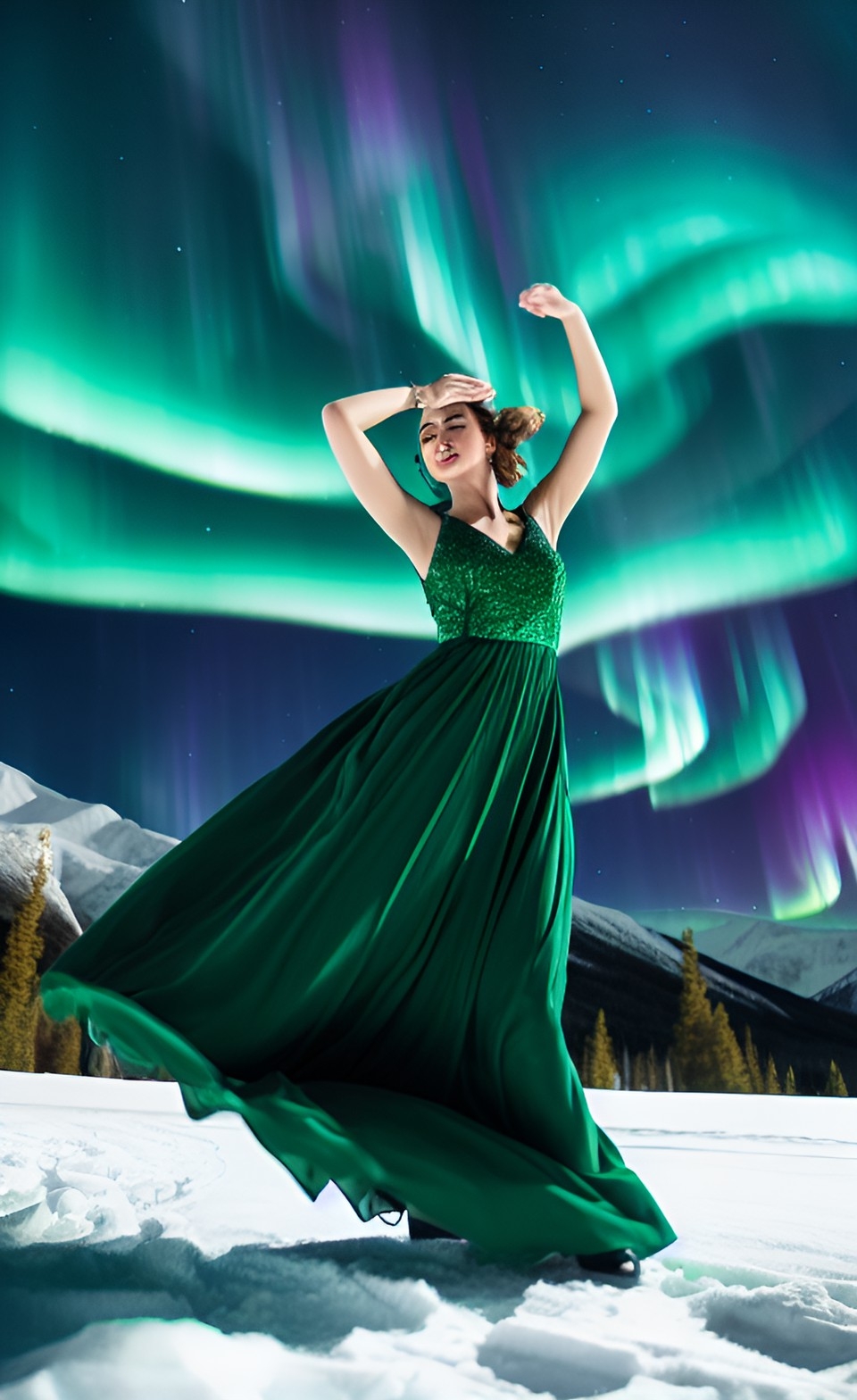 Northern lights legends and tales from norway dancing maid