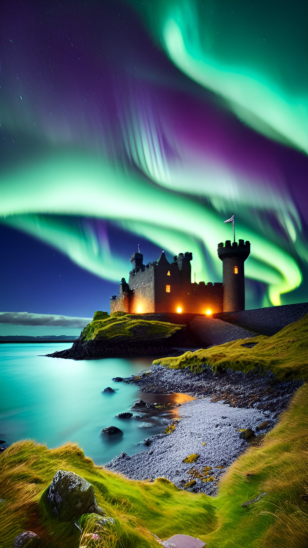 the northern lights in Scotland