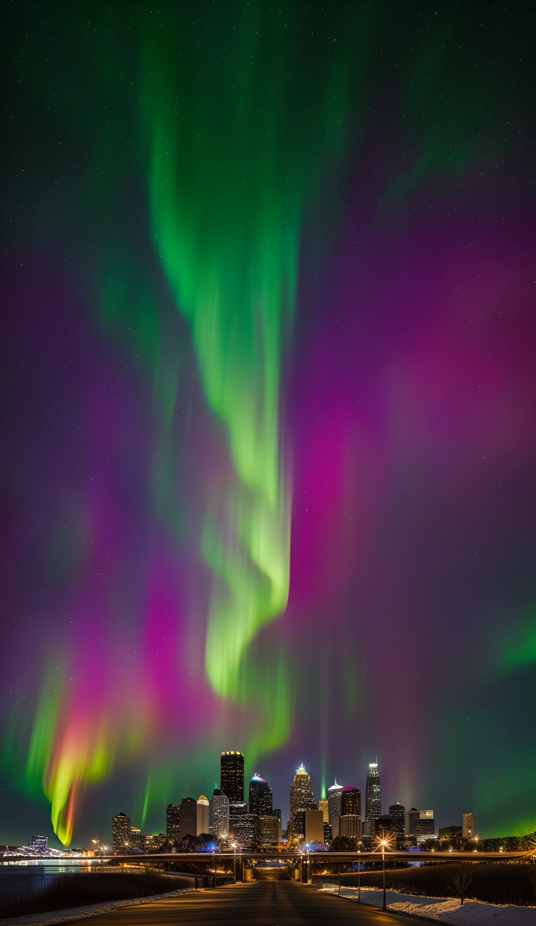 Northern Lights in Minneapolis