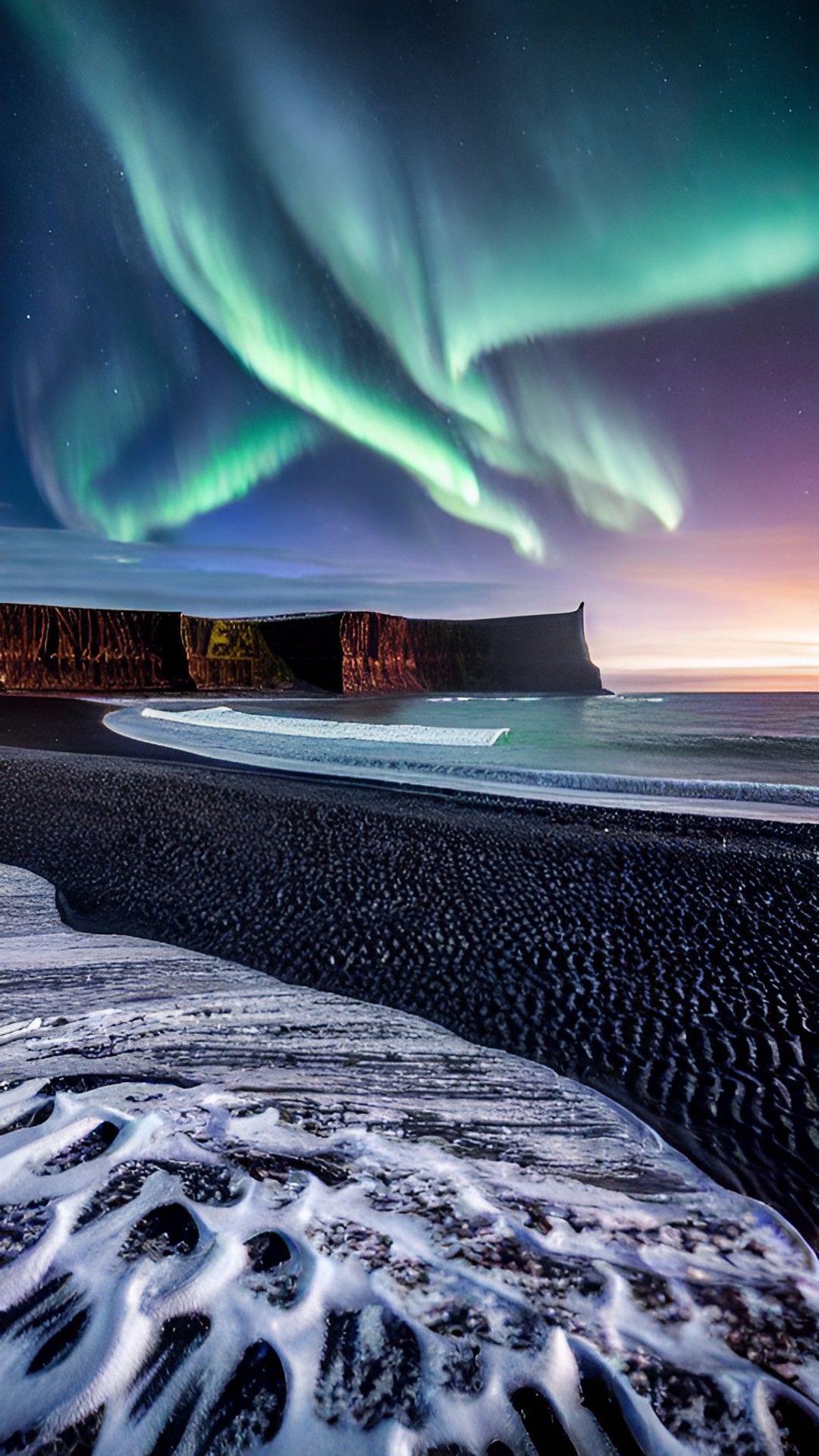 black beach in iceland
