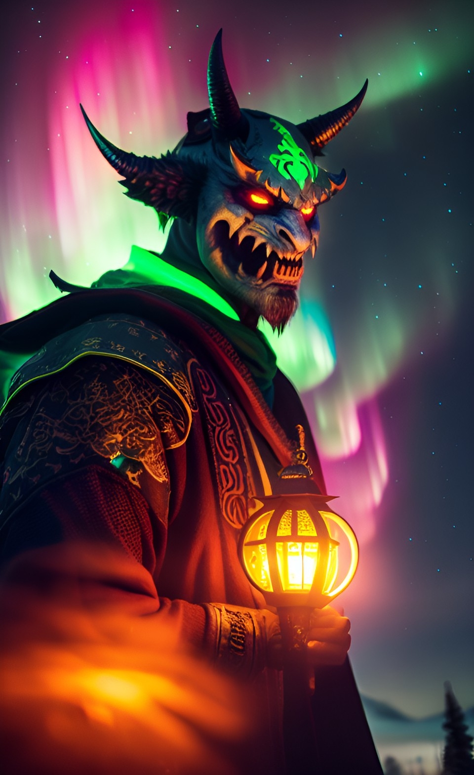 Northern Lights tales and legends, canada, demons