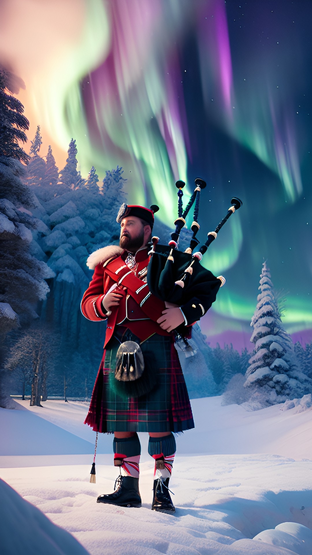 the northern lights in Scotland