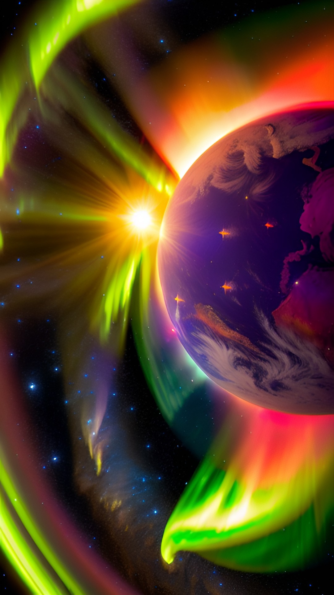 Northern lights pink