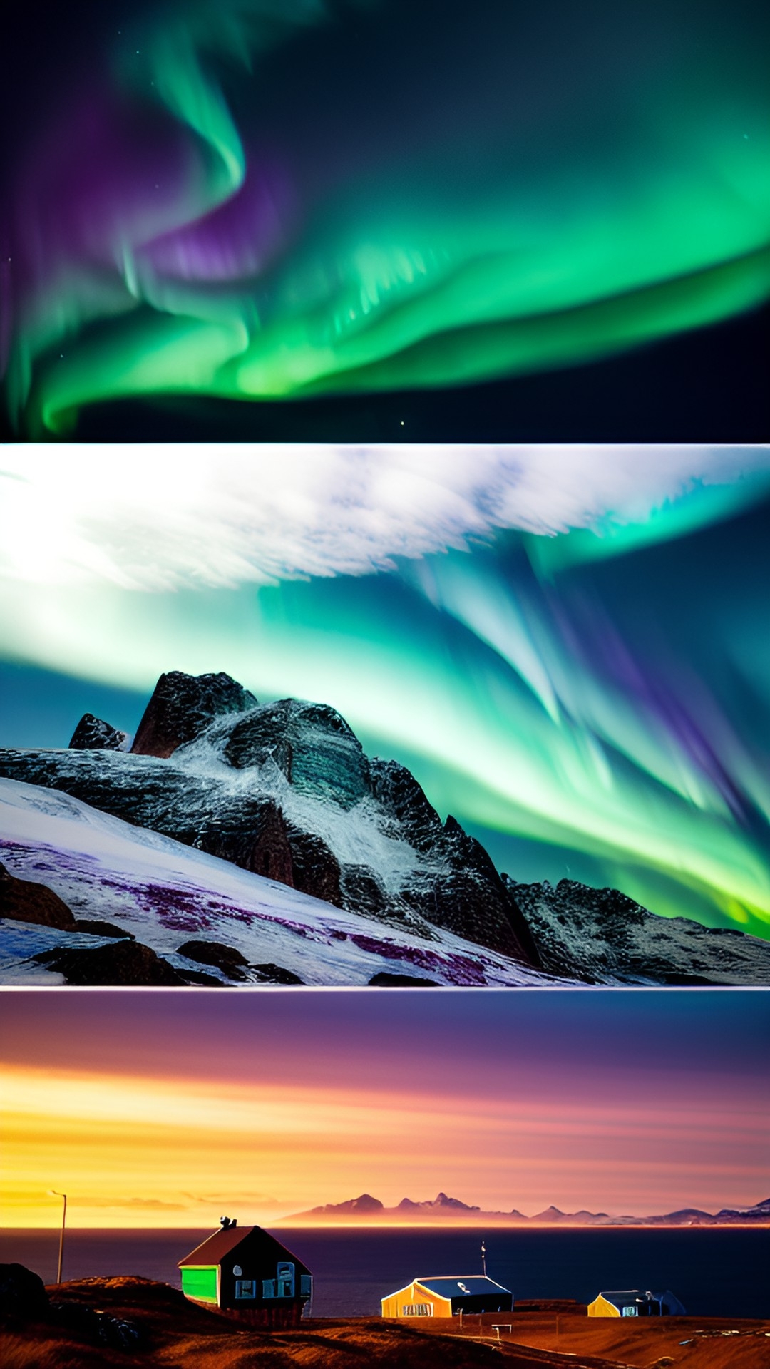 Greenland northern lights