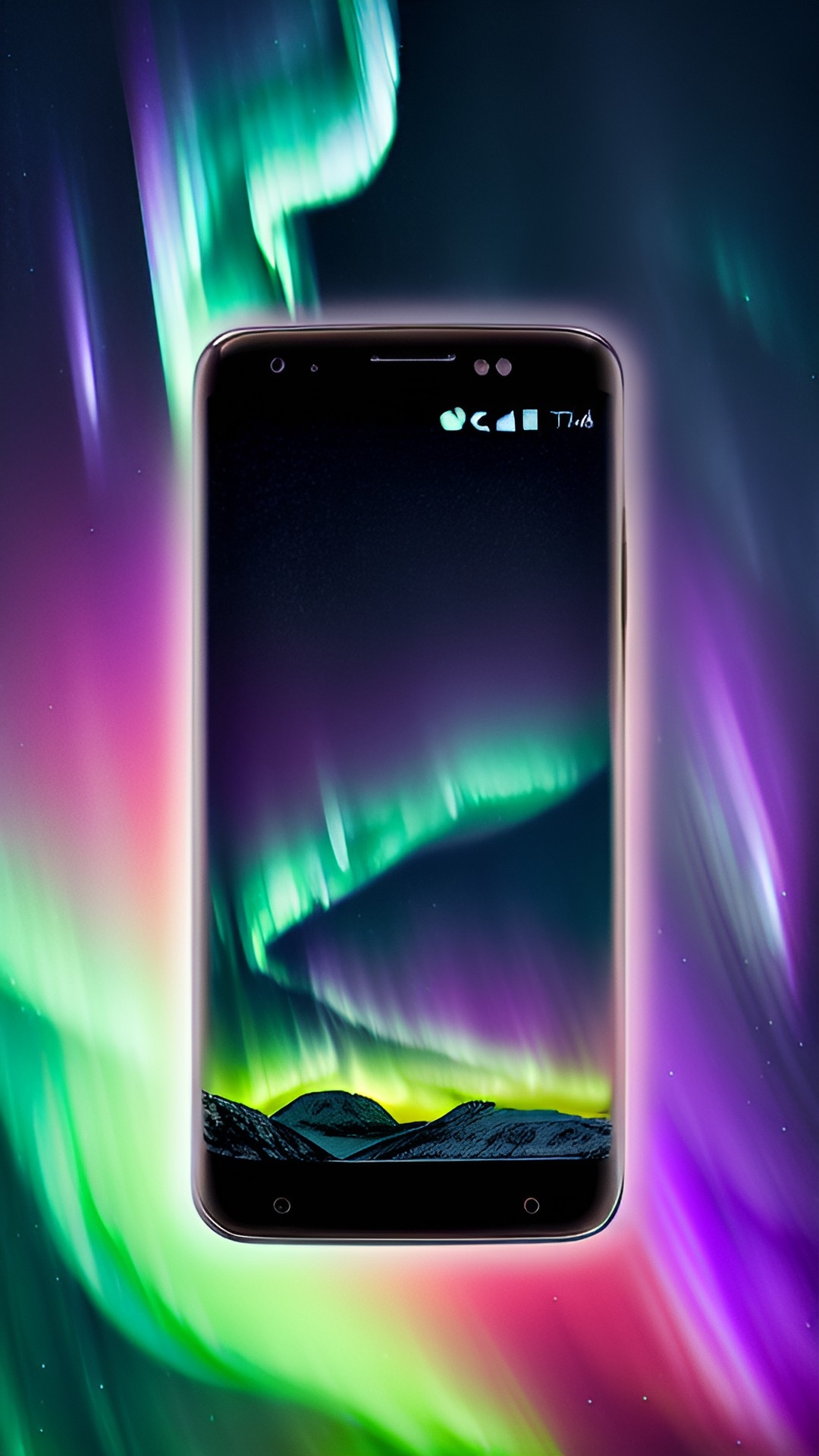 photographing aurora borealis android phone