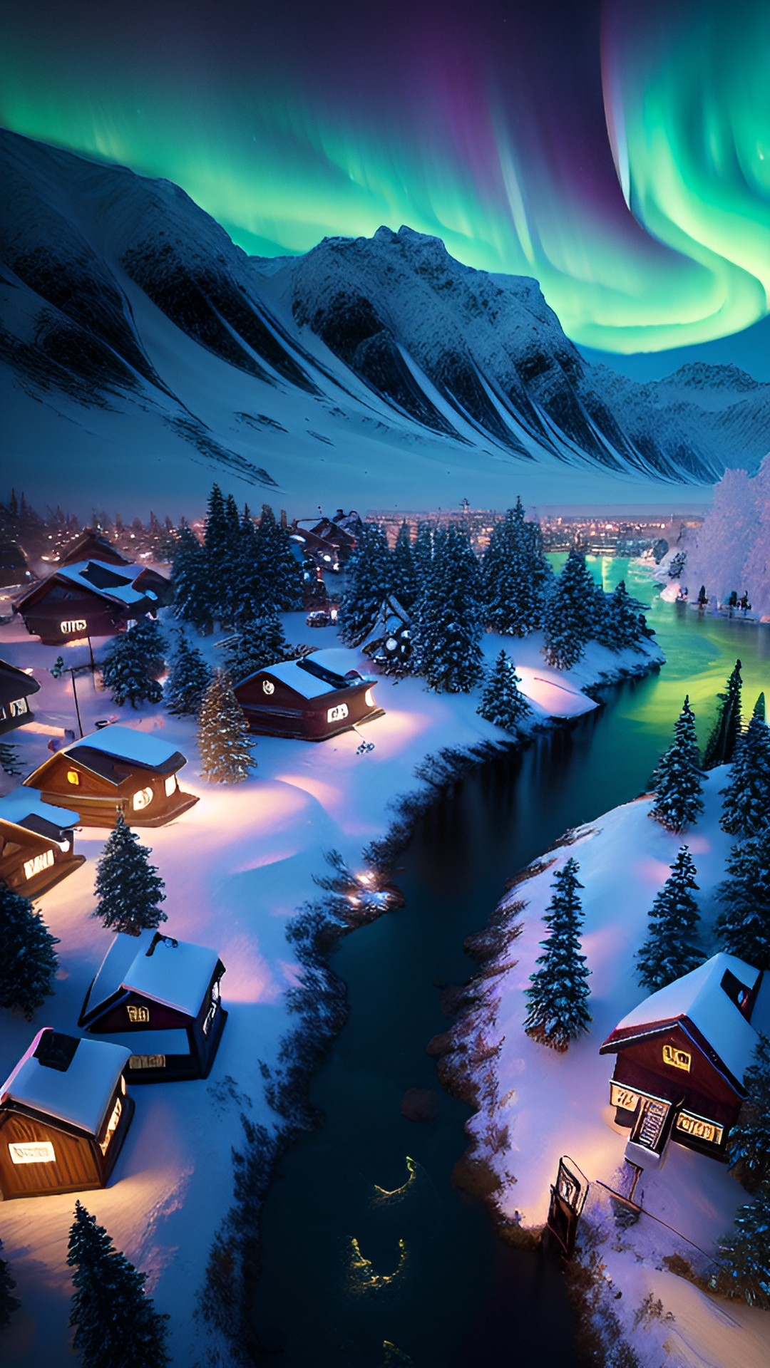 aurora borealis in banff