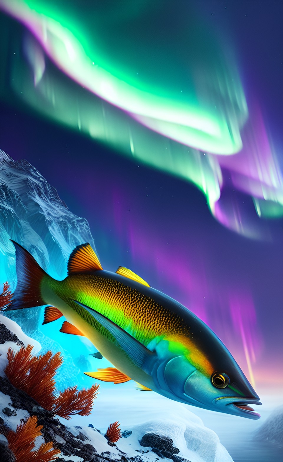 aurora borealis fishermen good fortune