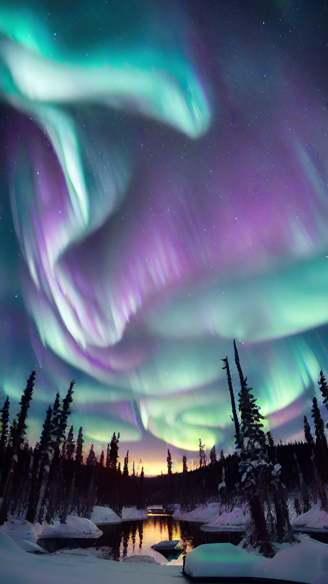 northern lights in yukon canada