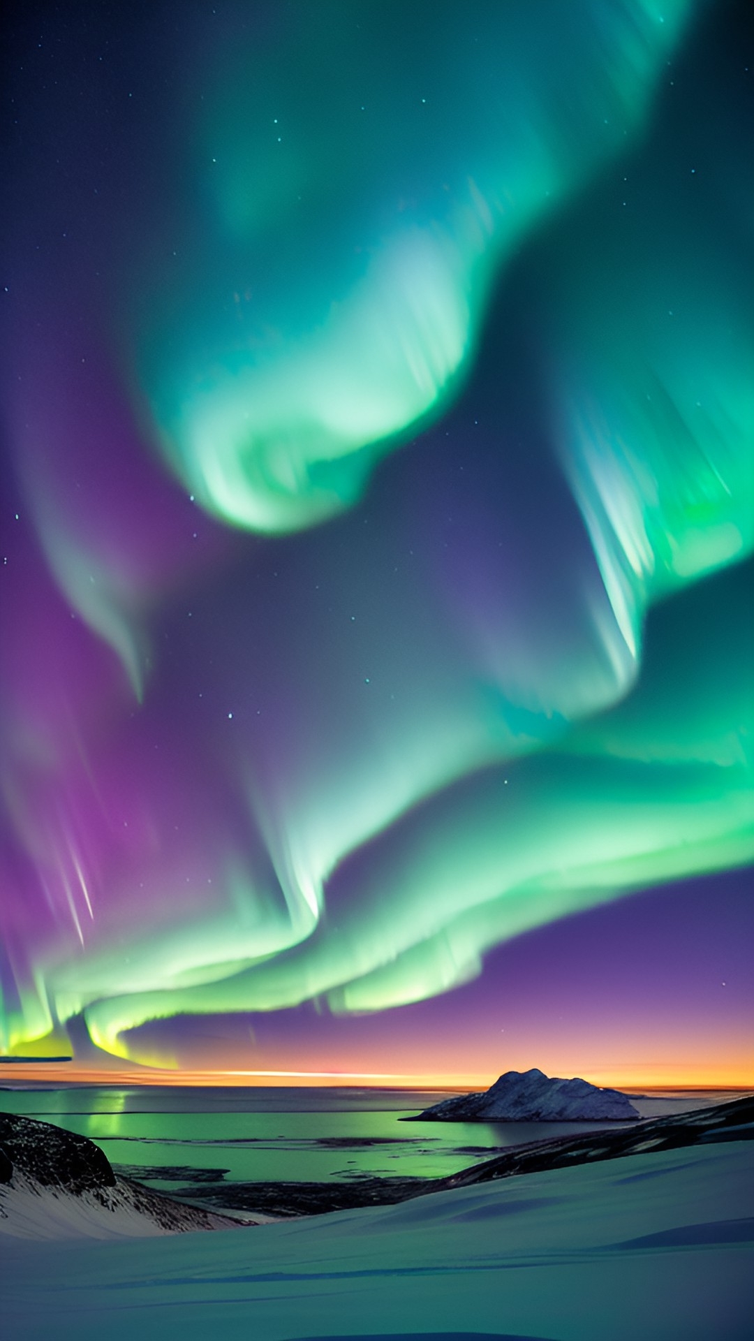 aurora borealis in greenland