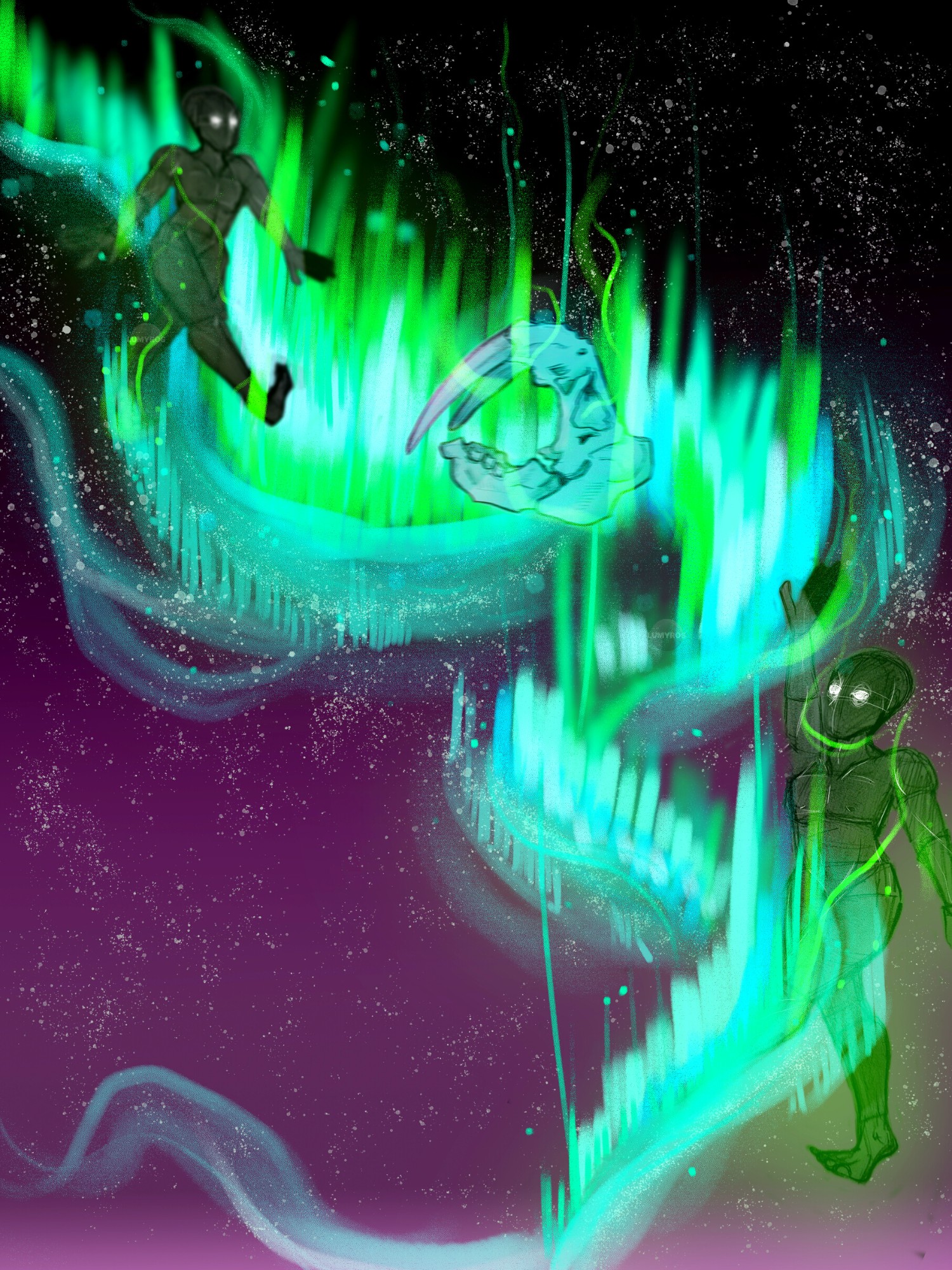 Inuit Aurora myth walrus skull