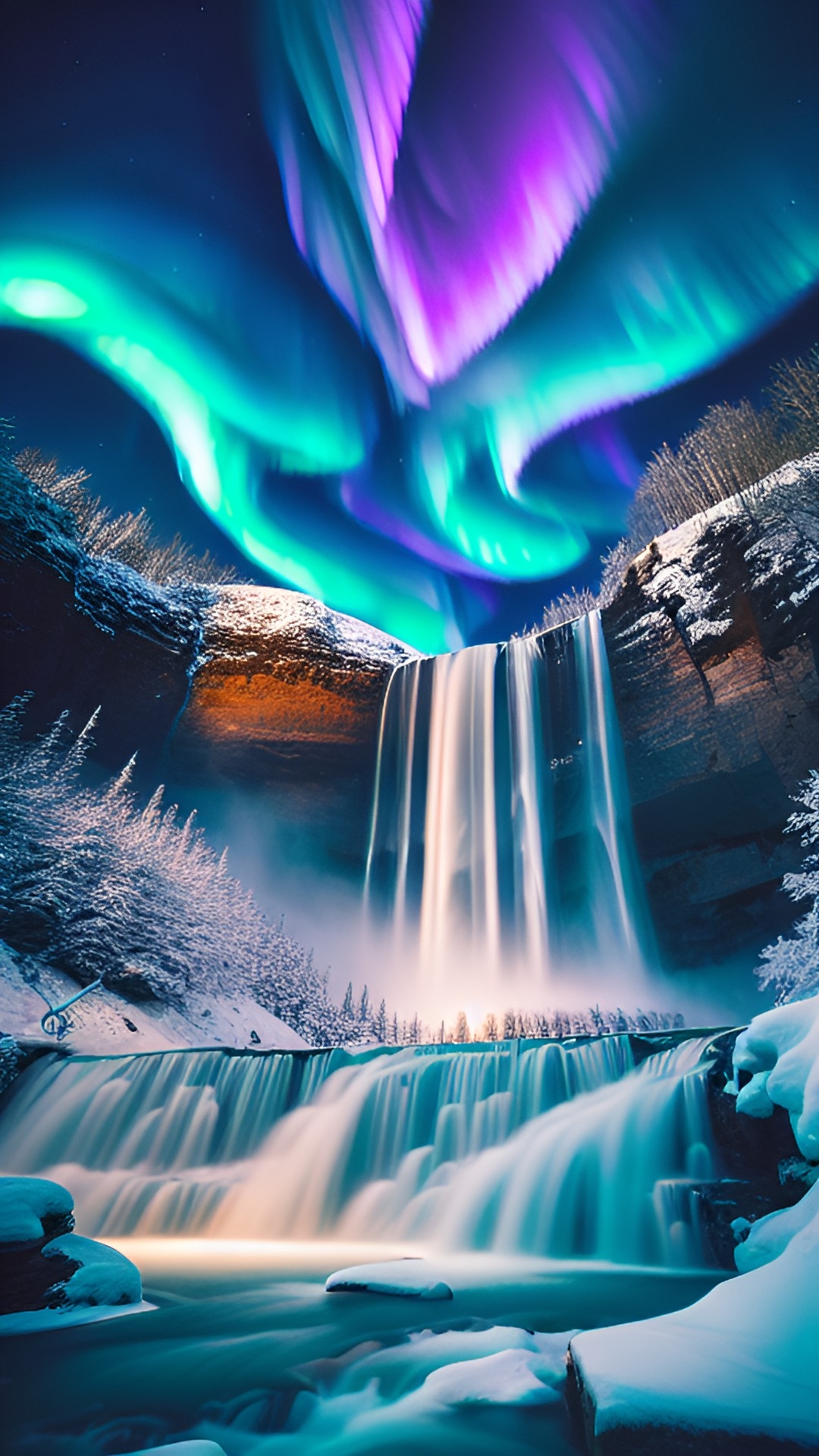 iceand waterfall gullfoss