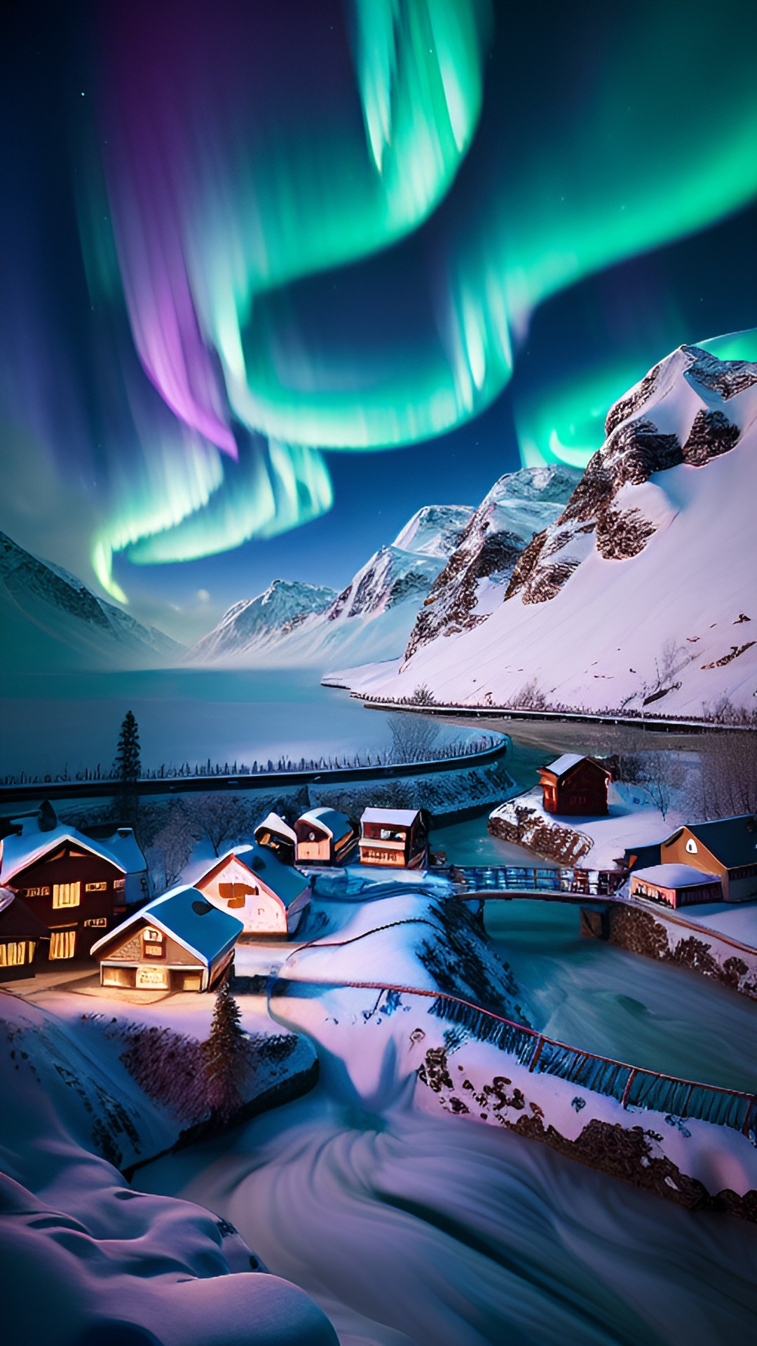 northern lights in banff