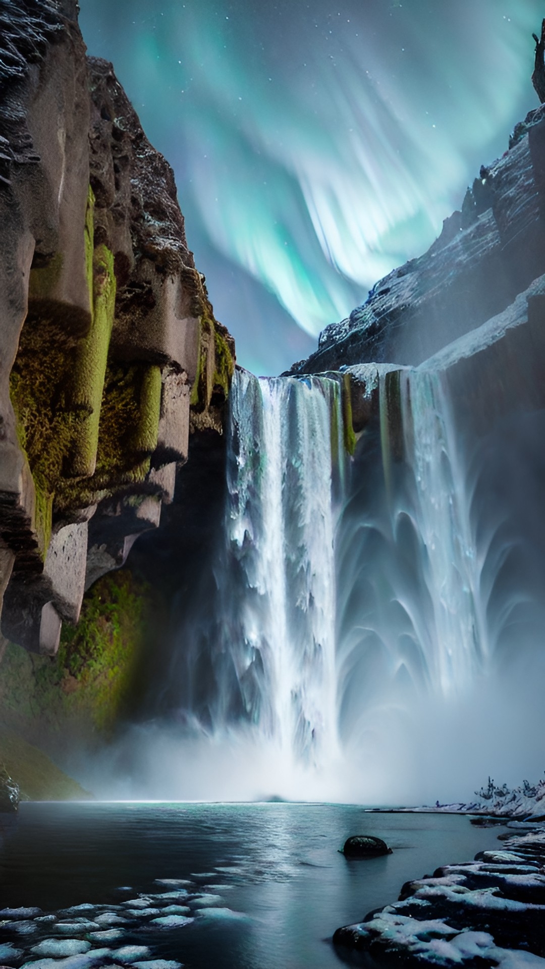 iceland skogafoss waterfall