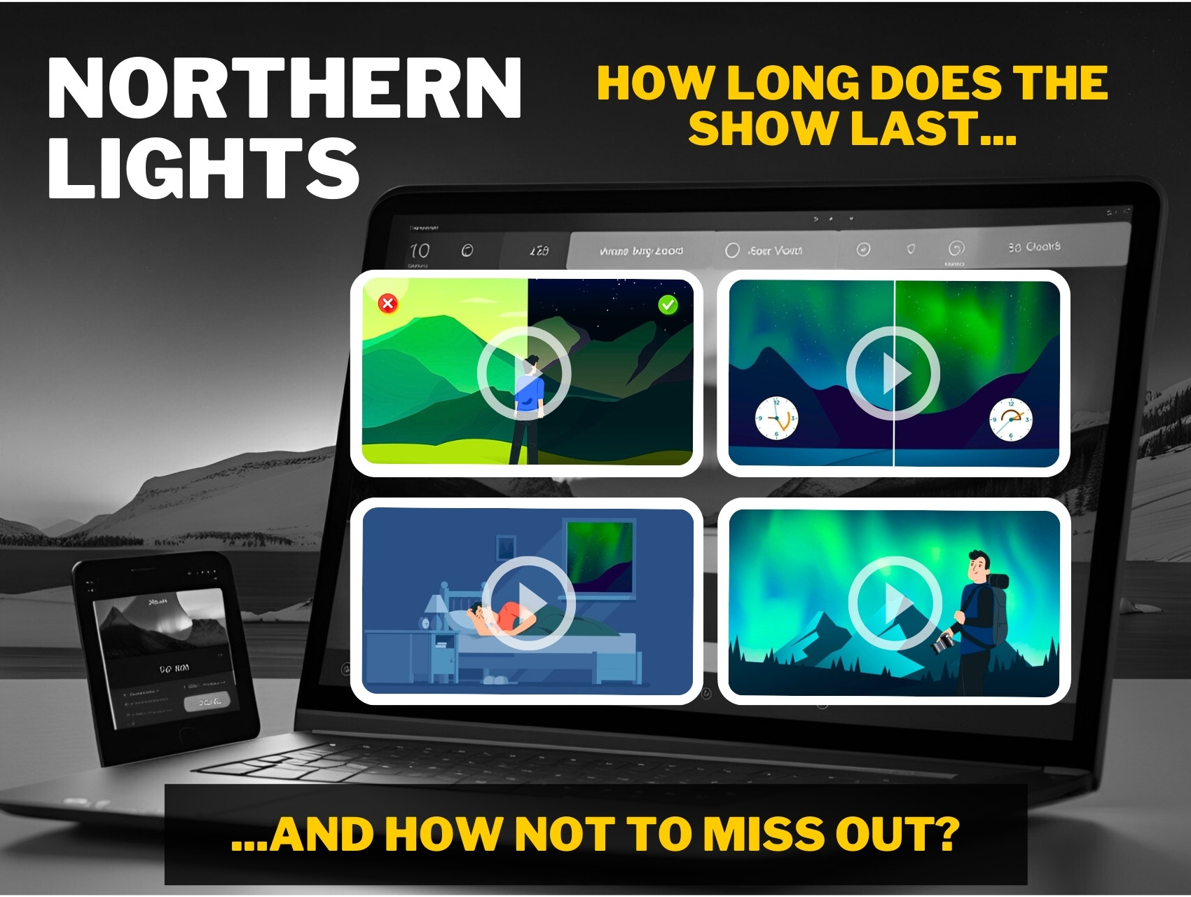how long northern lights last