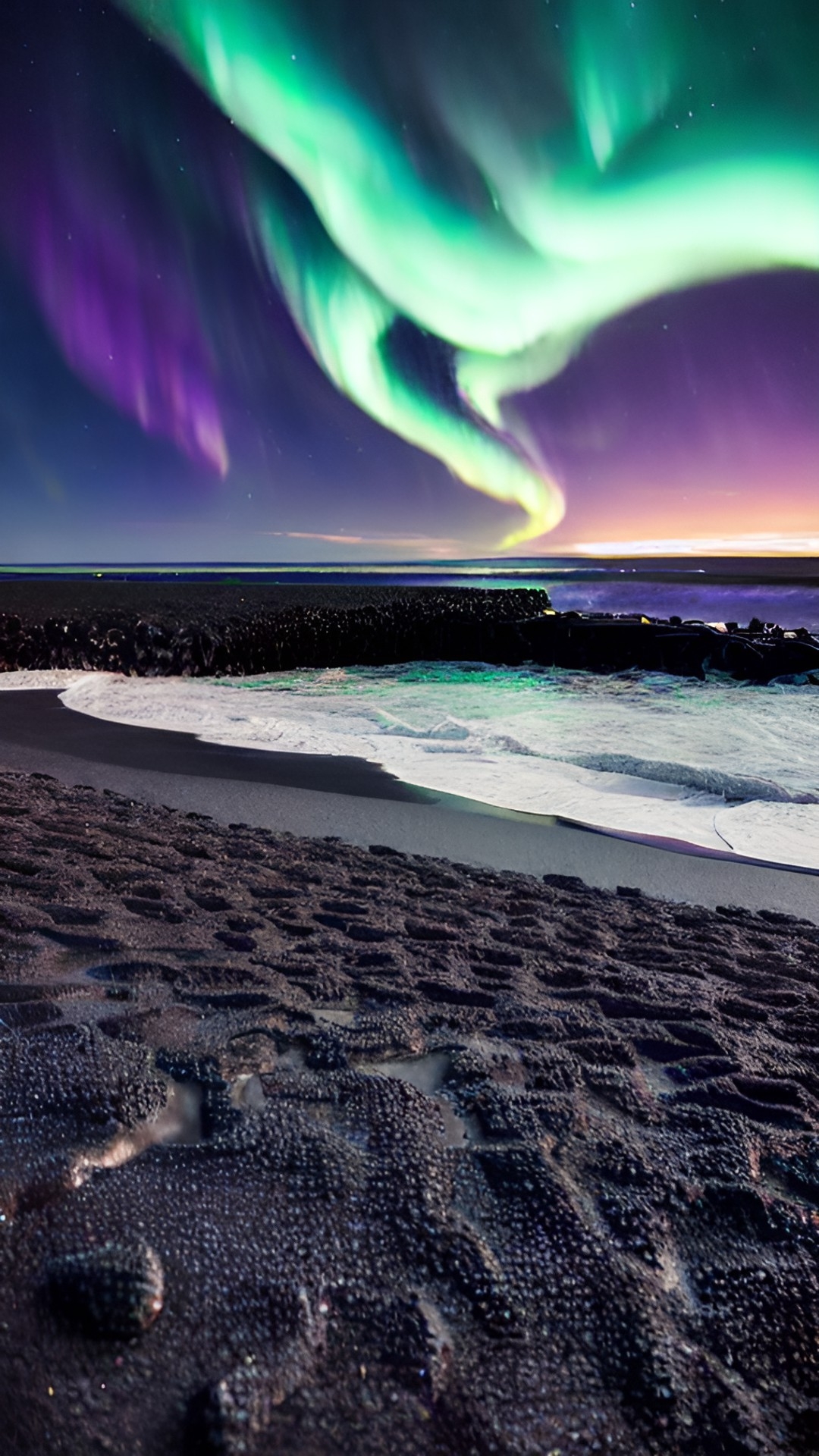 black beach in iceland