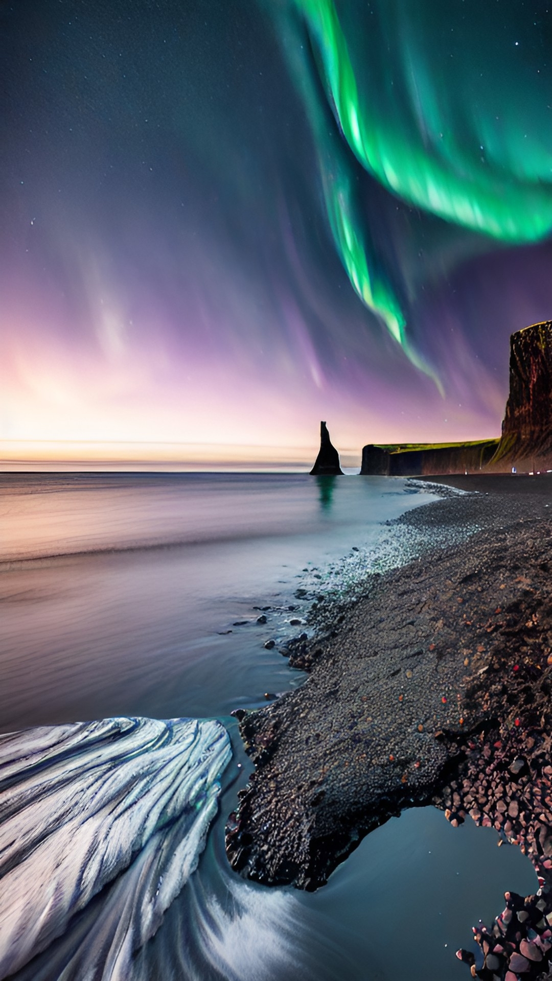black sand beach of reynisfjara