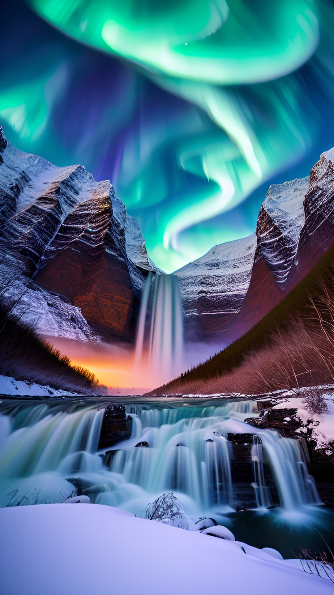 waterfall iceland gullfoss