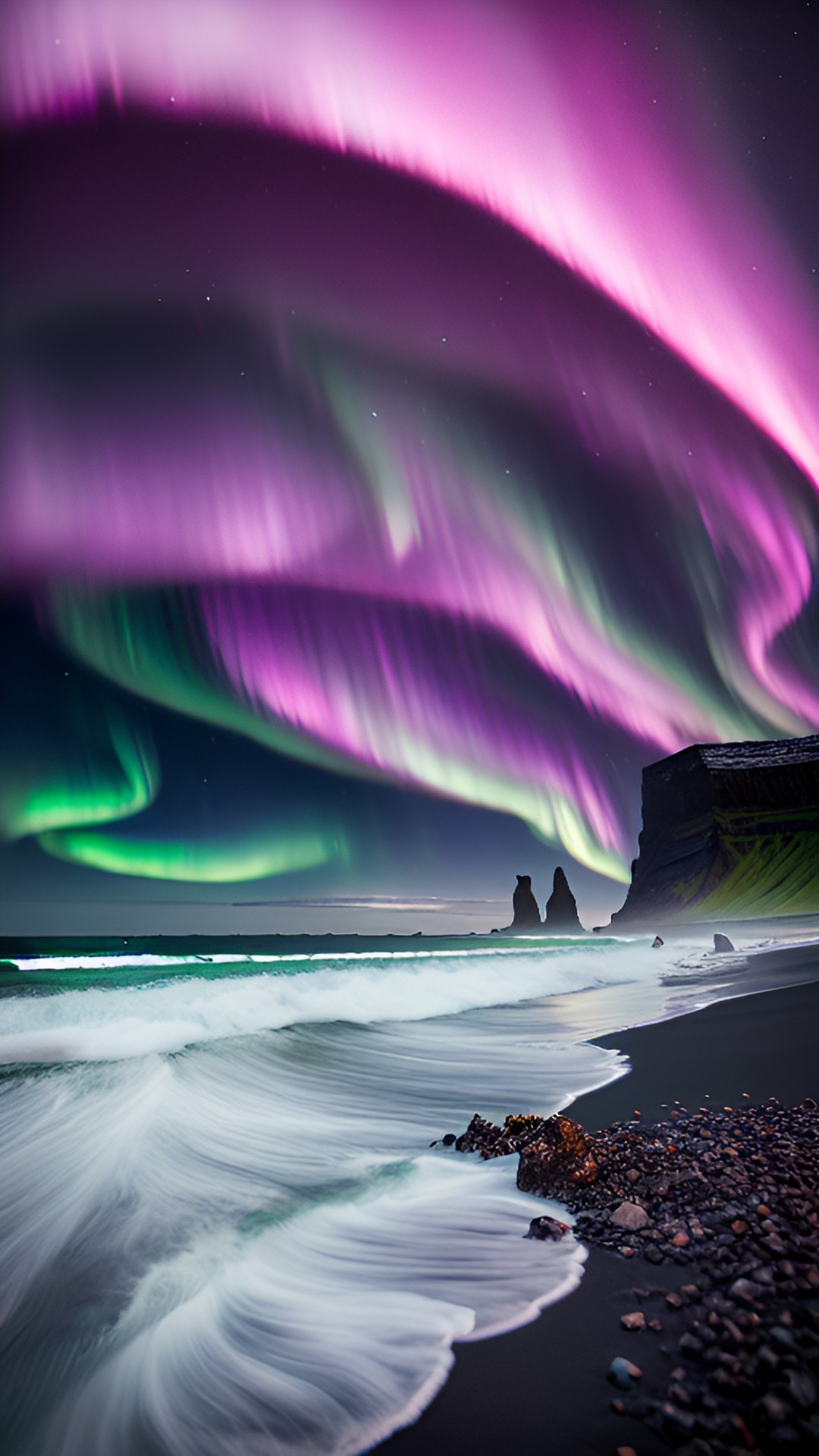 Black sand beach Iceland