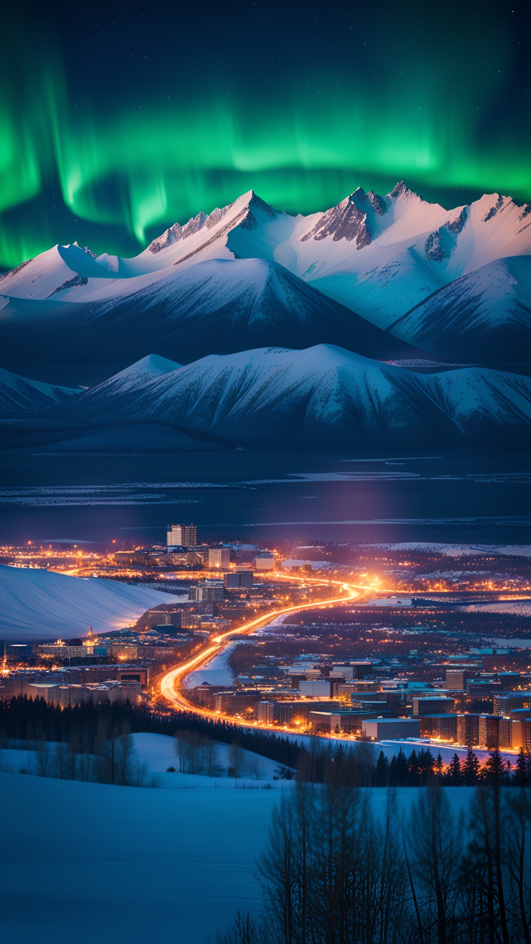 northern lights in anchorage alaska