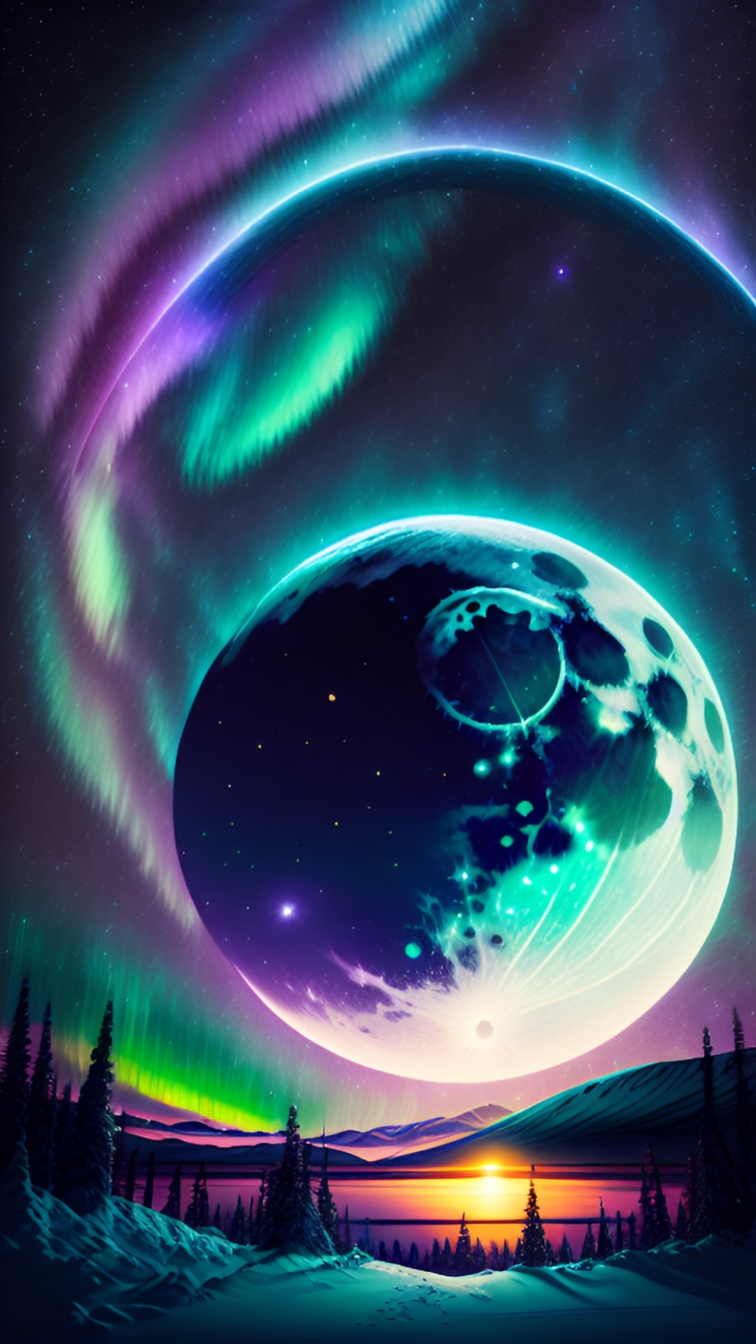 moon aurora
