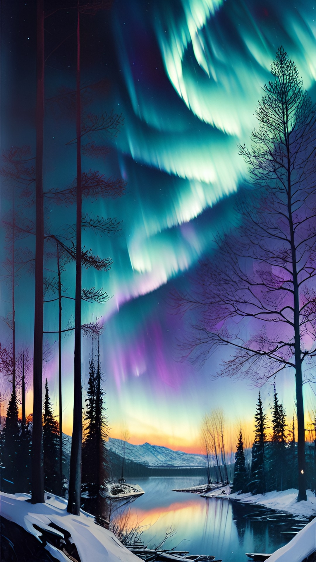 the northern lights in finland