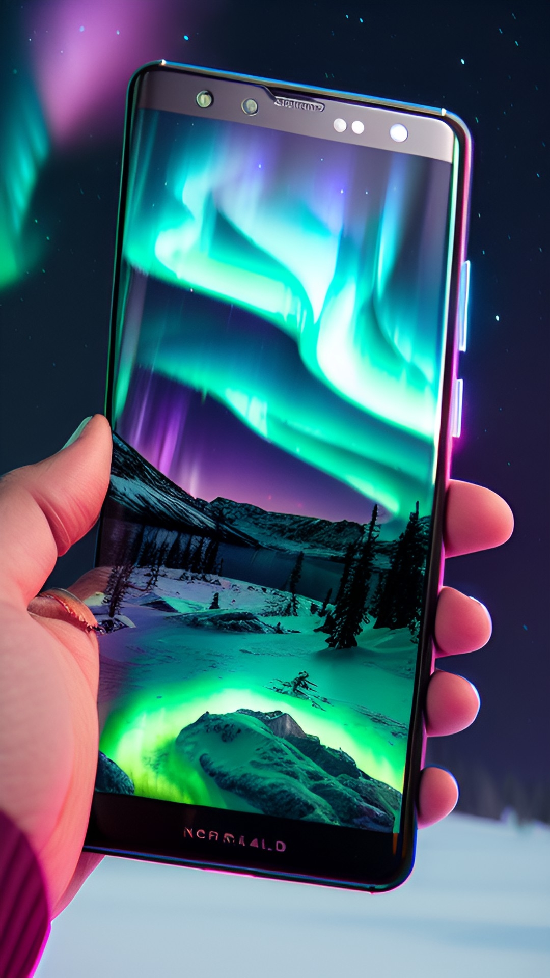 aurora borealis photo settings android phone