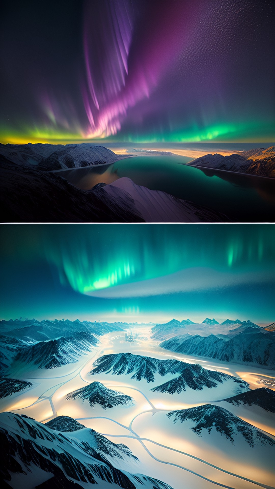 Northern lights pink