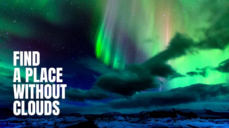 can you see the northern lights on a cloudy night