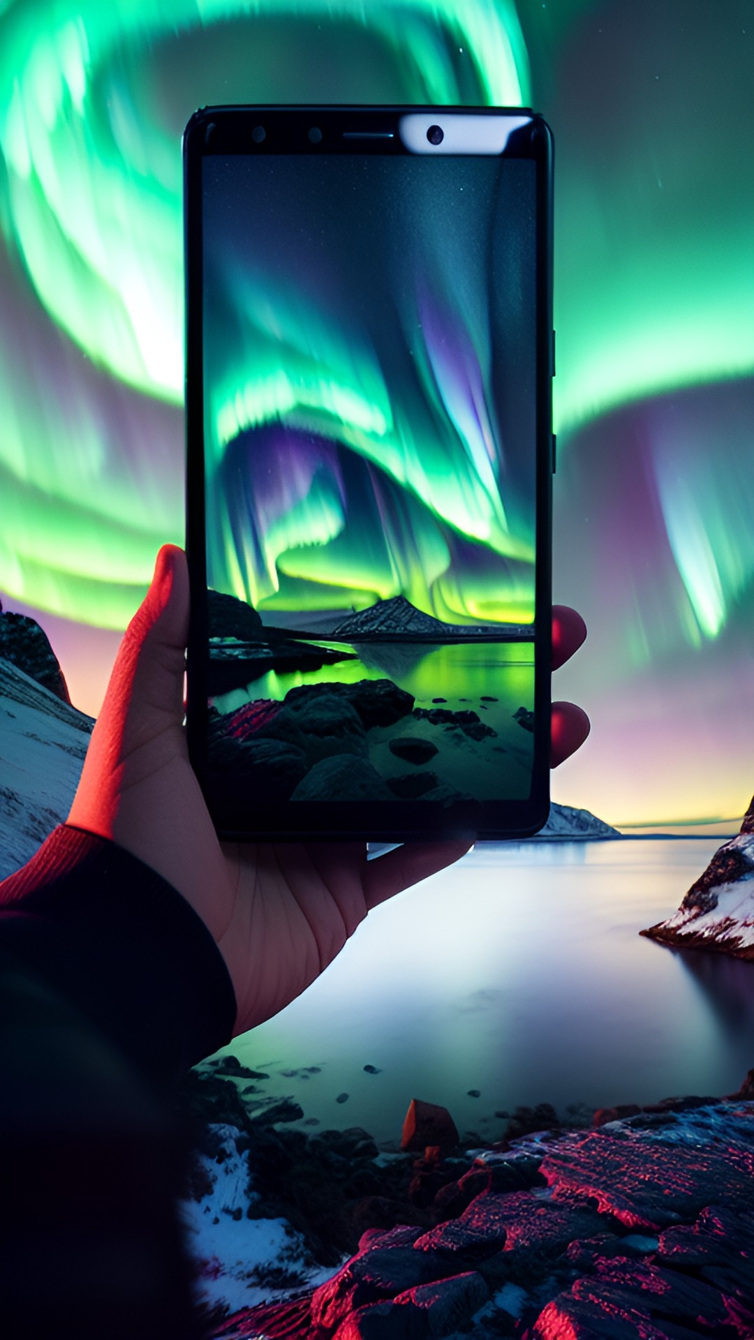 northern lights photography settings android phone