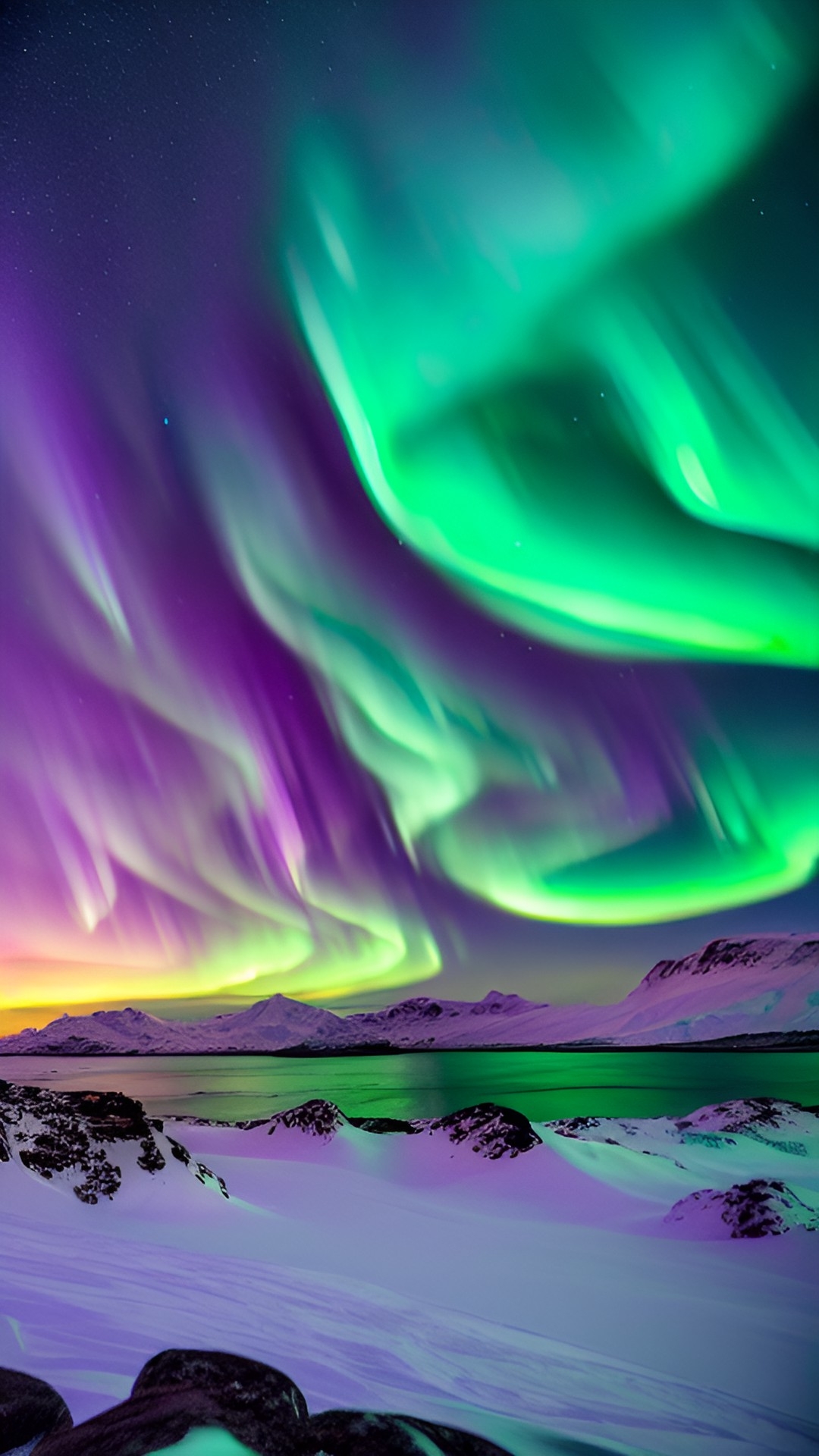 aurora borealis in greenland