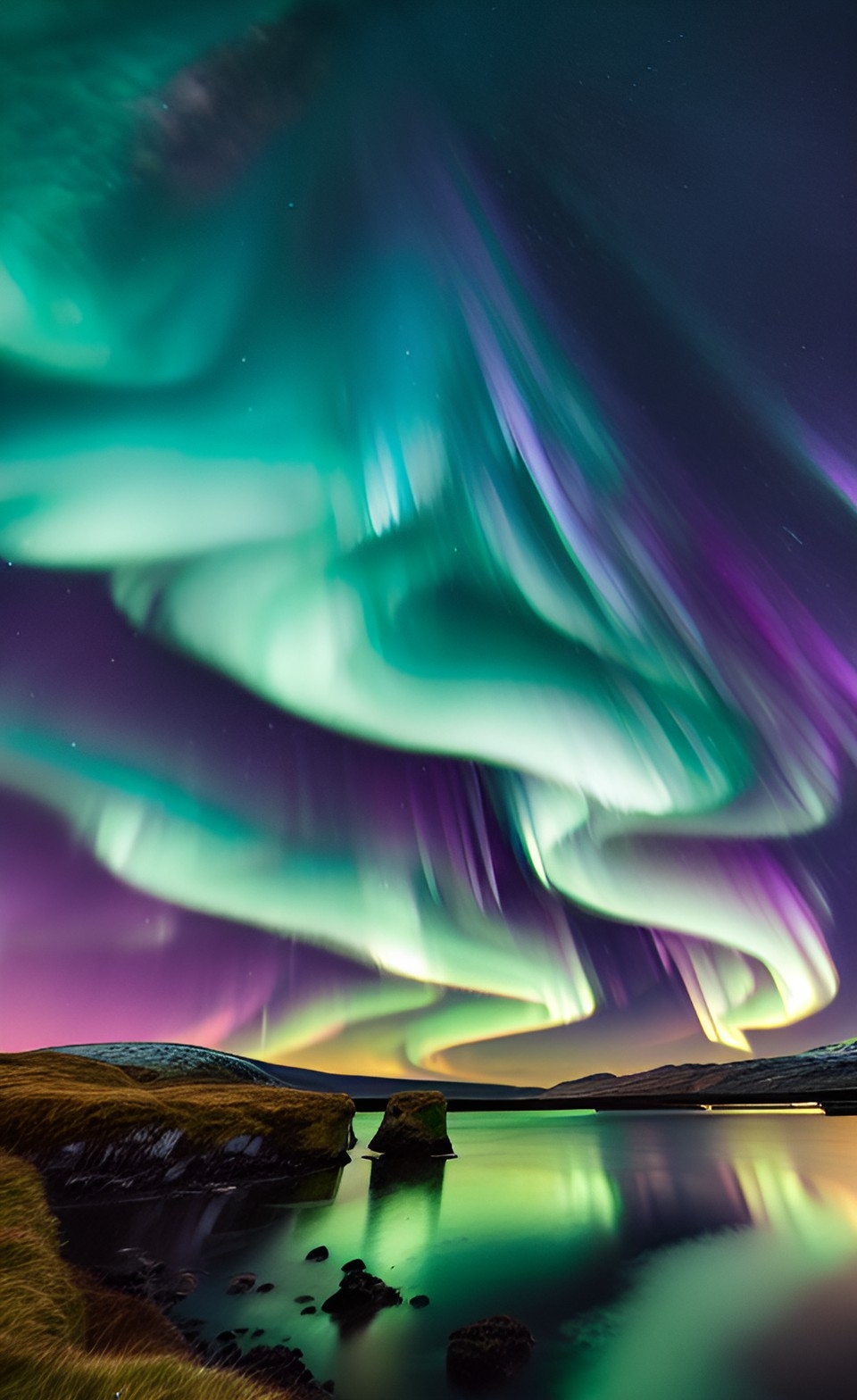 the northern lights in Scotland