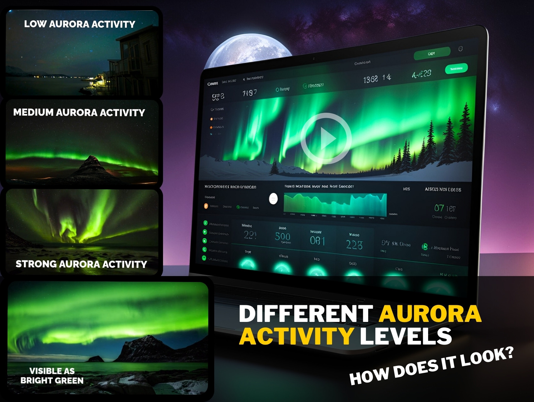 northern lights in reality camera vs eye