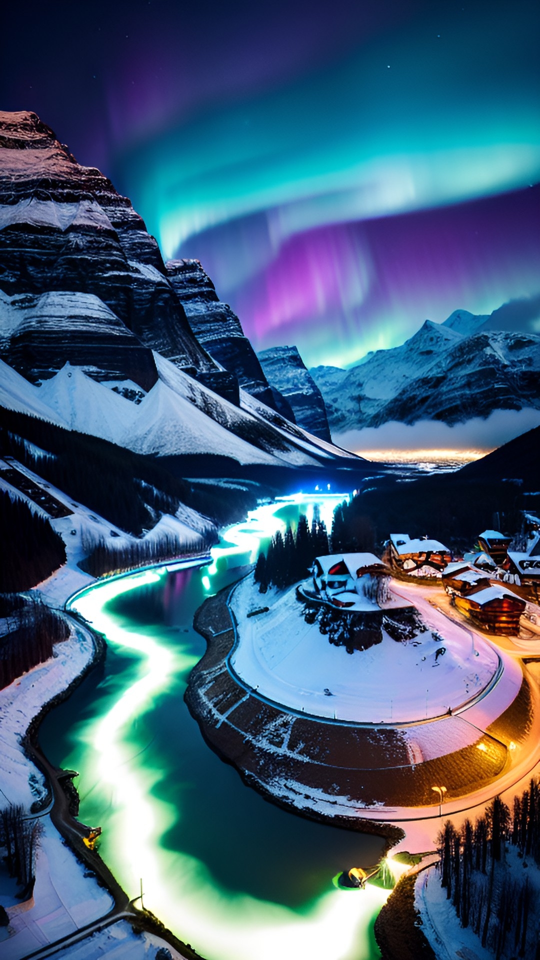 banff aurora borealis