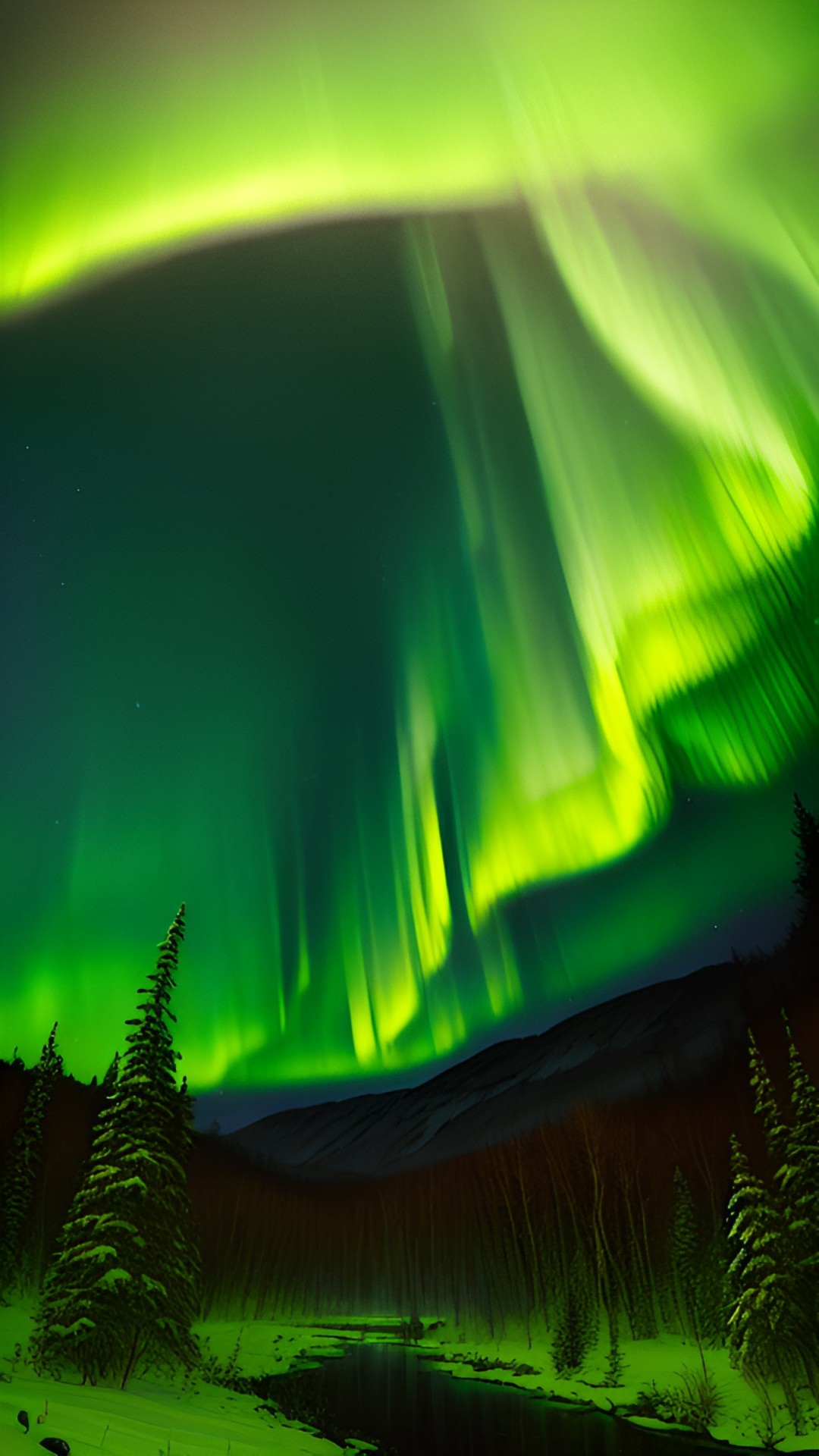 why are the northern lights green